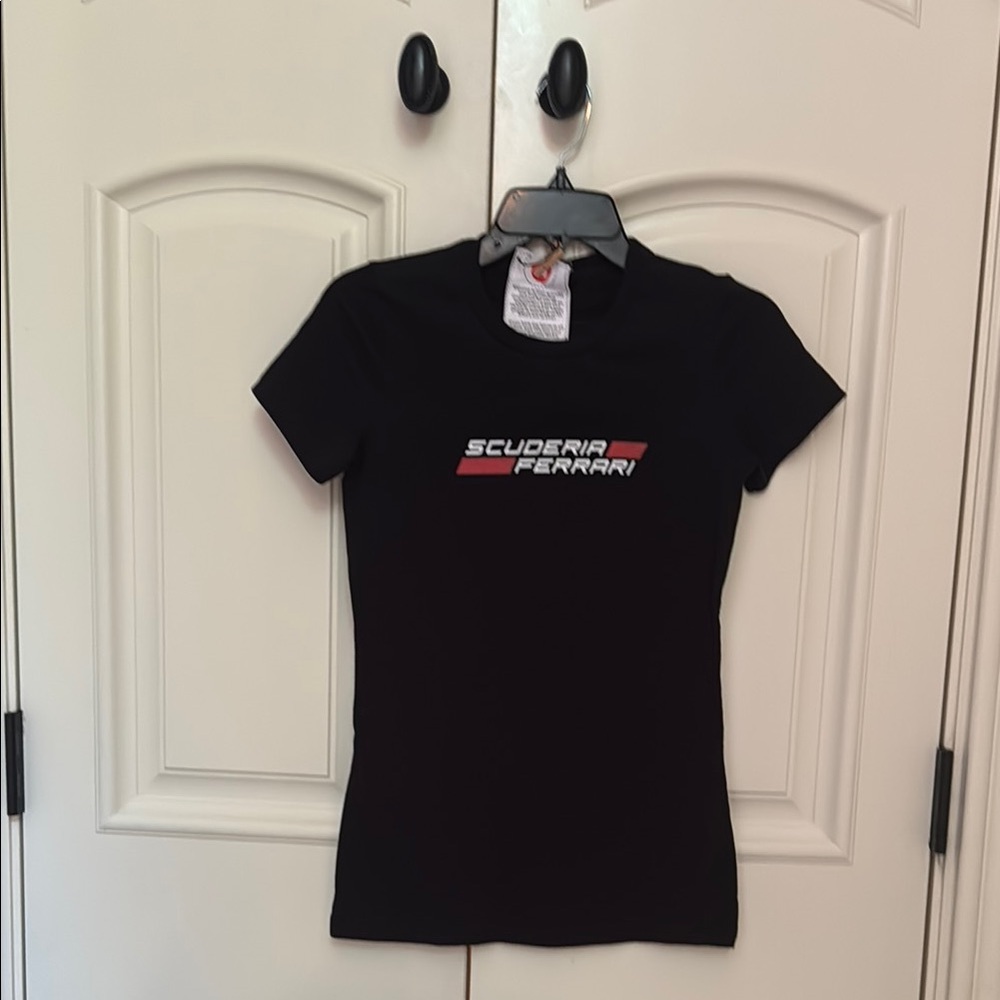 Scuderia Ferrari Women's Black Tee